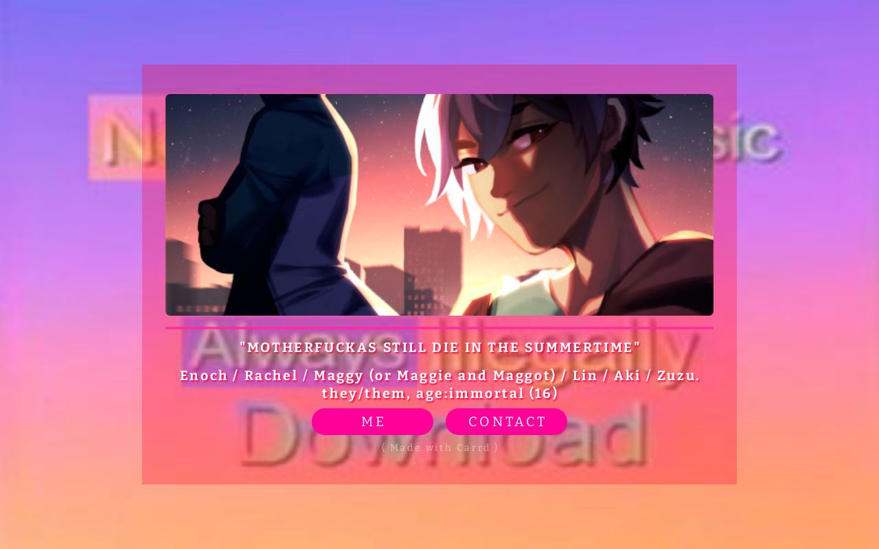 Carrd profile picture for @massive